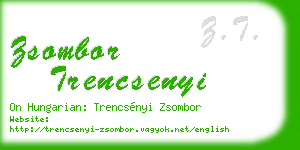 zsombor trencsenyi business card